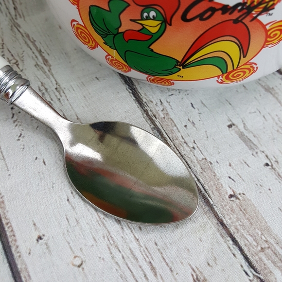 Corn Flakes Cereal Bowl And Matching Spoon - Picture 14 of 15